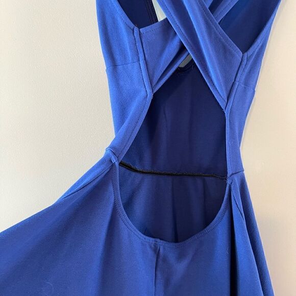 Lulus Going Steady Royal Blue Skater Dress SZ XS - Picture 11 of 13
